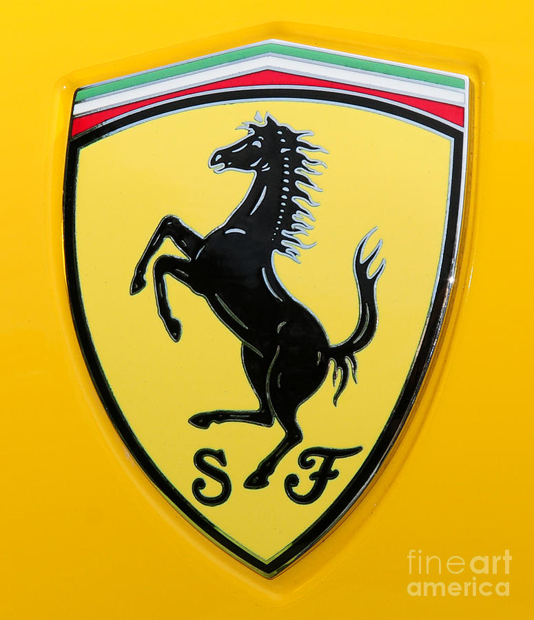 Transportation Photograph - 2012 Ferrari 458 Spider Emblem by Paul Ward