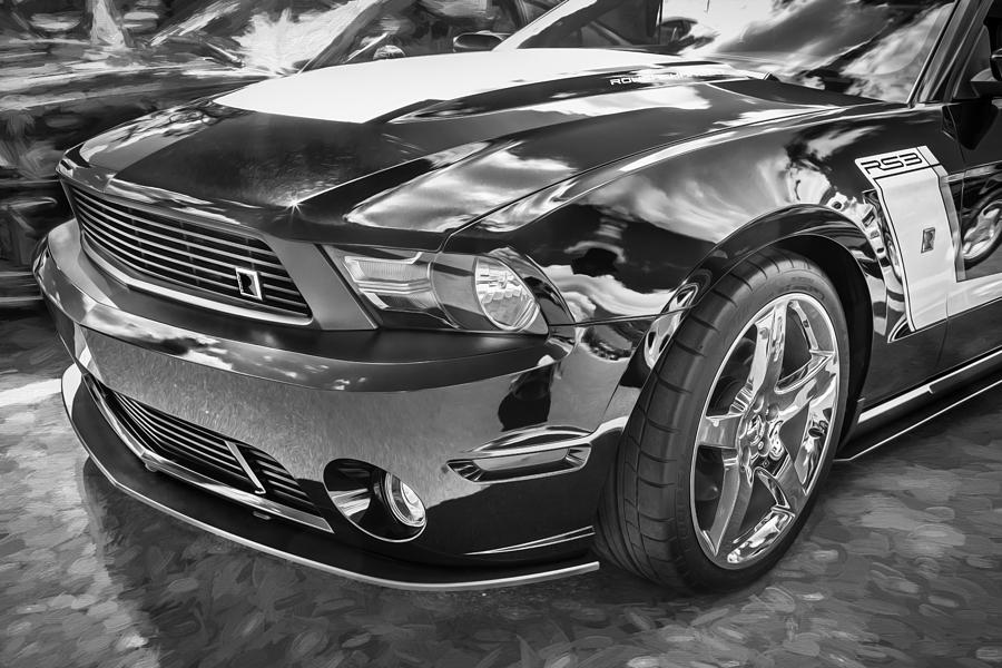 2012 Ford Shelby Mustang Roush Stage 3 Painted BW   Photograph by Rich Franco