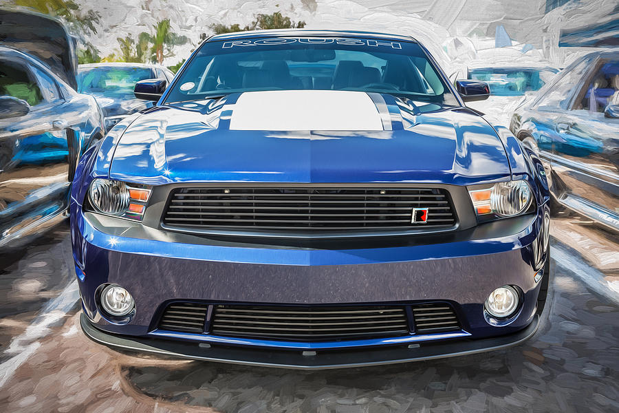 2012 Ford Shelby Mustang Roush Stage 3 Painted  Photograph by Rich Franco