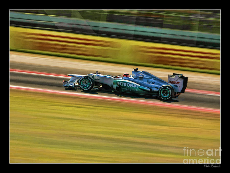 2012 Mercedes Michael Schumacher Photograph by Blake Richards
