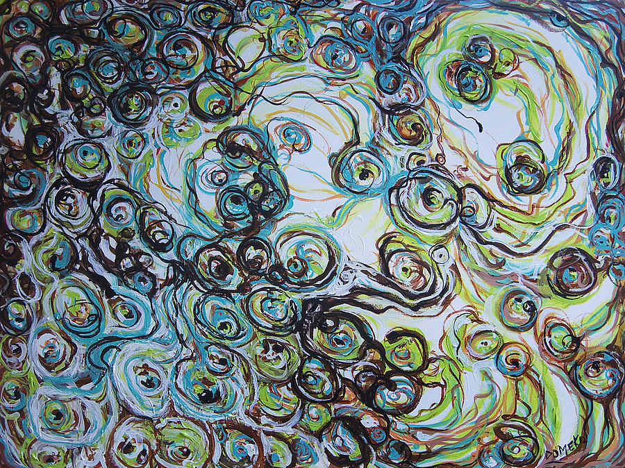 Acrylic Painting - 2012-rivulet by Ted Domek Acrylic Painting - 2012-rivulet by Ted Domek