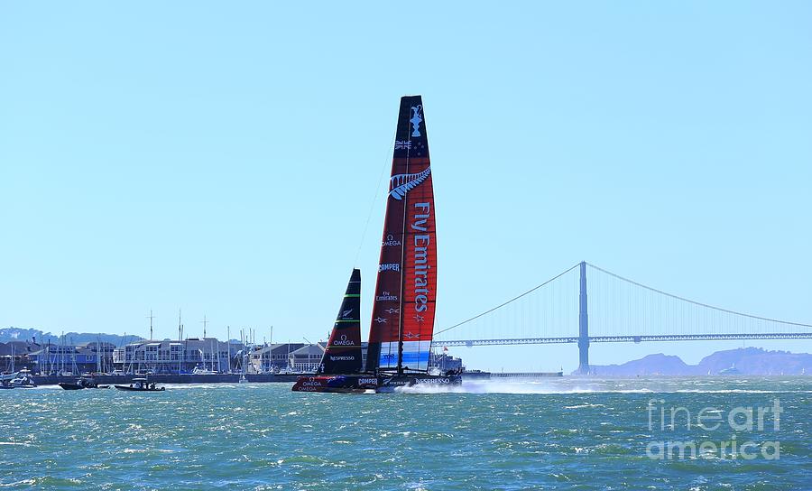 2013 Americas Cup 9 Photograph by Theresa Ramos-DuVon