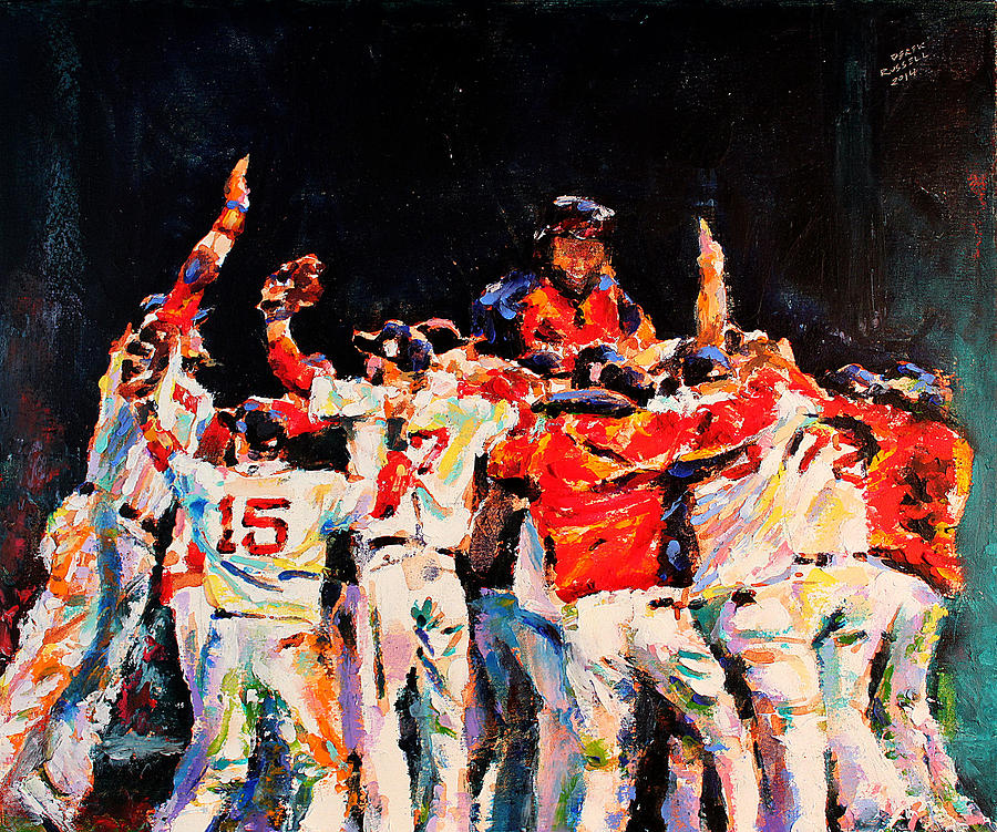 2013 Boston Red Sox World Series Champions Painting by Derek Russell