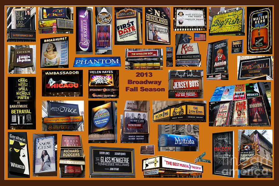2013 Broadway Fall Collage Photograph by Steven Spak
