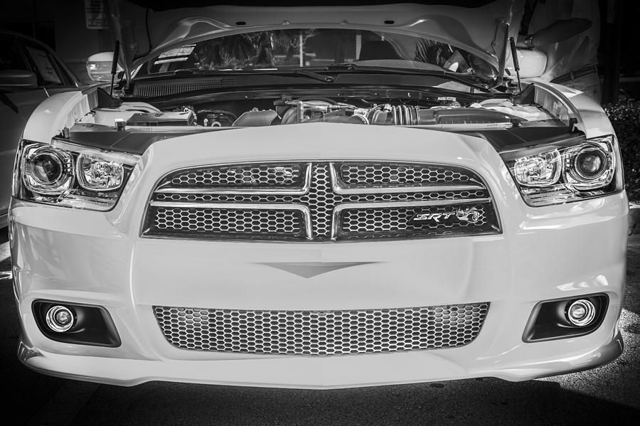 2013 Dodge Charger SRT 8 BW Photograph by Rich Franco