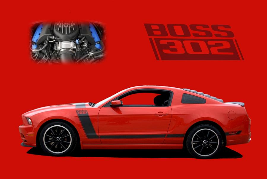 2013 Mustang Boss 302 Photograph by Tim McCullough