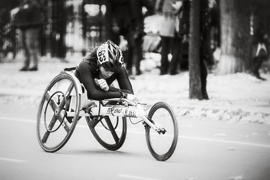 2013 NYC Marathon Wheelchair Division Photograph by Eduard Moldoveanu