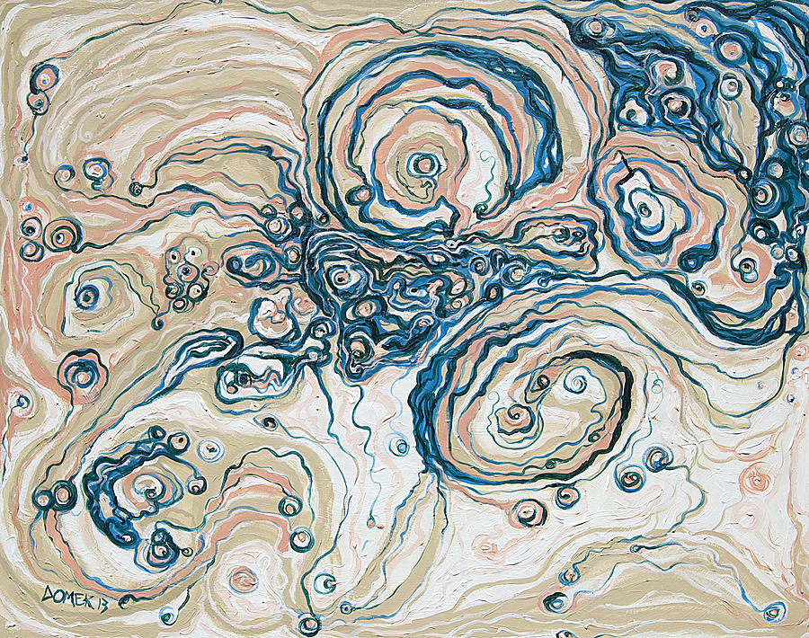 Abstract Painting - 2013-sands by Ted Domek Abstract Painting - 2013-sands by Ted Domek