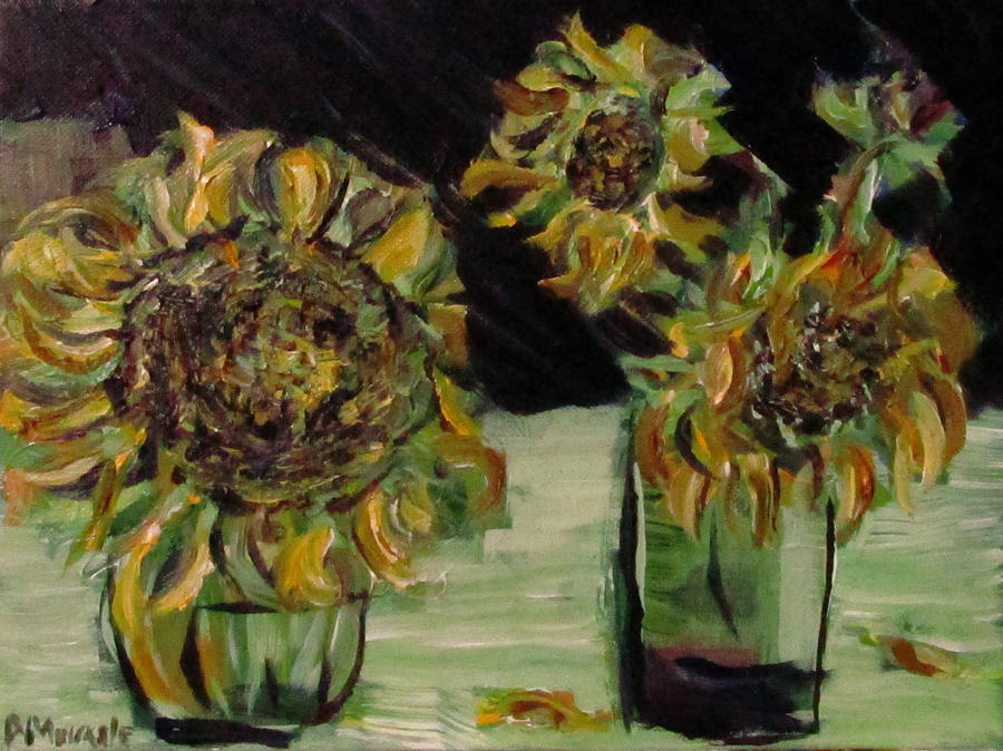2013 Sunflowers 2 Painting by Denny Morreale