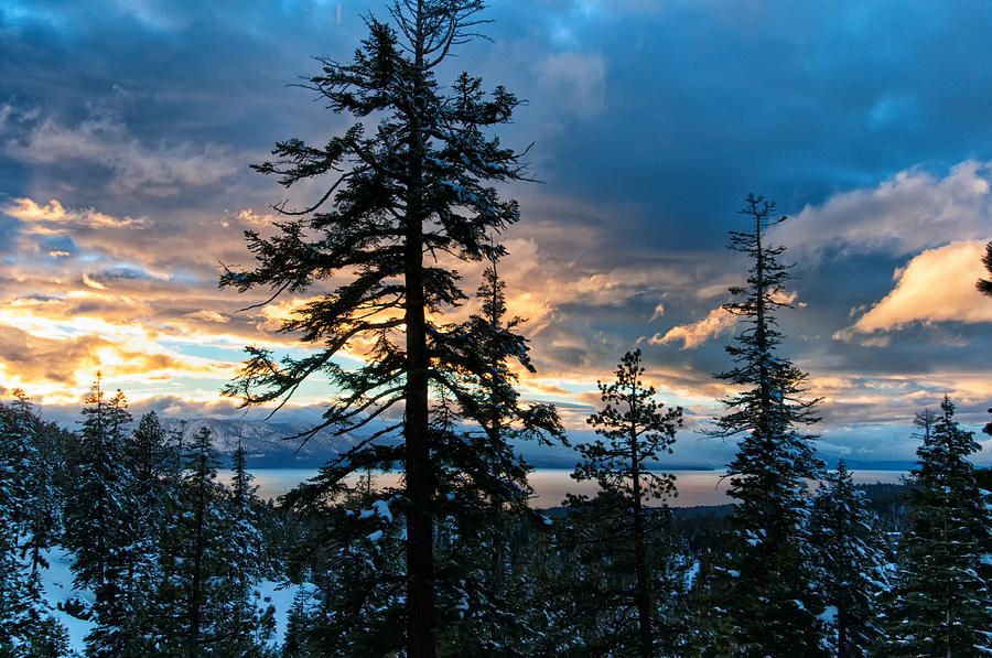 2014 03 01 Sunset On Lake Tahoe - Nevada Photograph by Bruce Friedman