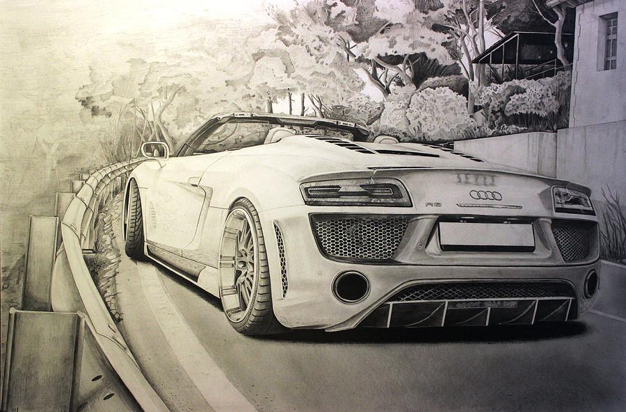 Как нарисовать audi r8