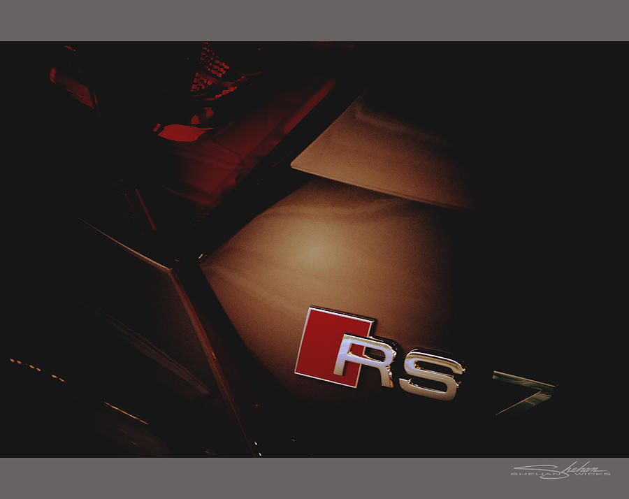 2014 Audi RS7 Logo Rear Photograph by Shehan Wicks