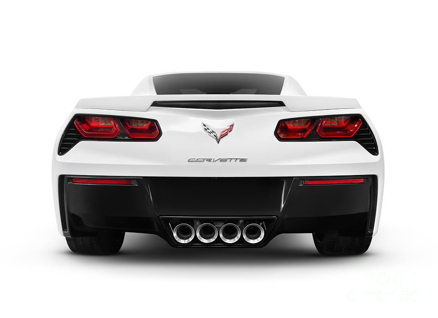 2014 Chevrolet Corvette Stingray sports car rear view Photograph by Maxim Images Exquisite Prints