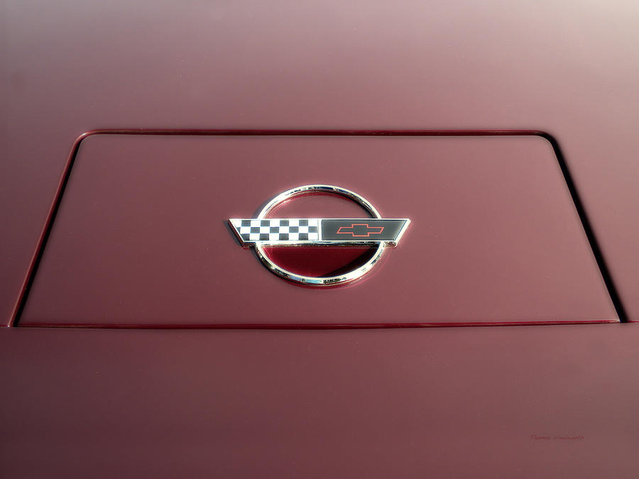 Transportation Photograph - 2014 Chevy Vet Car Badge by Thomas Woolworth
