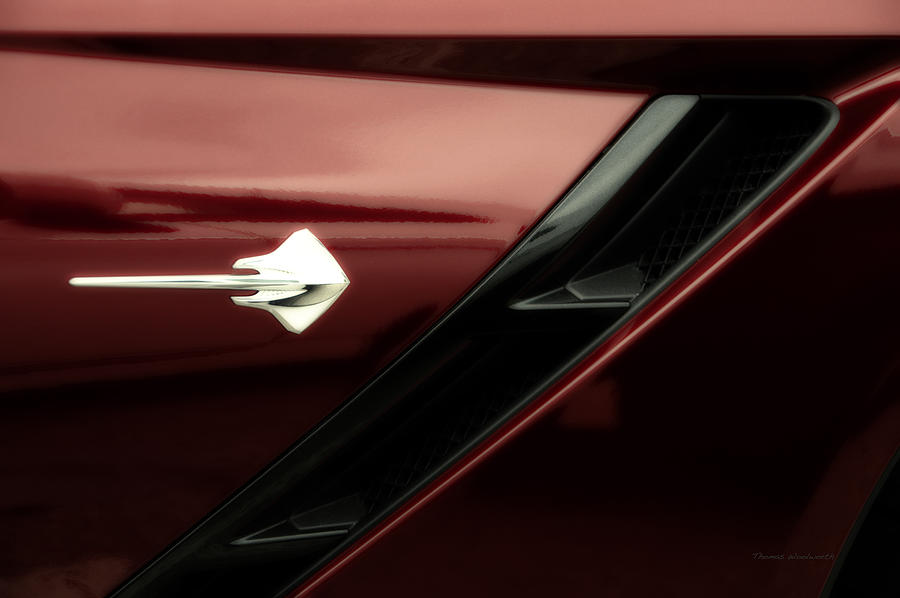 Transportation Photograph - 2014 Corvette StingRay Emblem by Thomas Woolworth