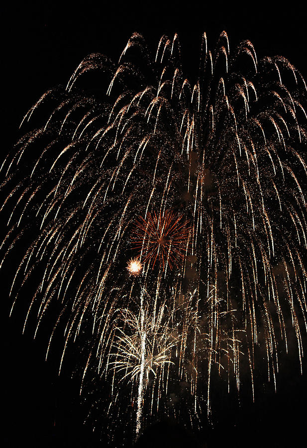 Fireworks 2014 V Photograph by Suzanne Gaff