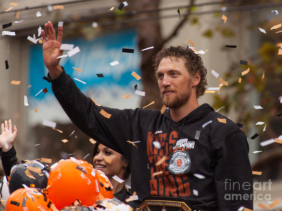 2014 World Series Champions San Francisco Giants Dynasty Parade Hunter Pence 5D29764 Photograph by Wingsdomain Art and Photography