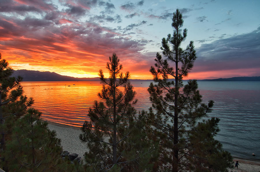 20140710 Sunset - Lake Tahoe - Nevada / California Photograph by Bruce Friedman