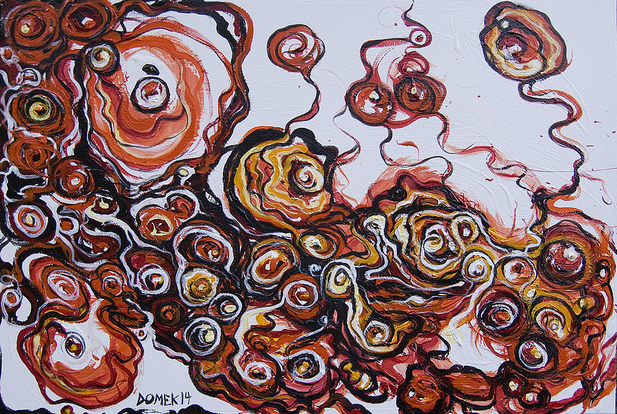Abstract Painting - 2014_viper Trails by Ted Domek Abstract Painting - 2014_viper Trails by Ted Domek