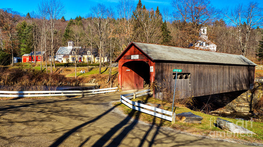 Green River Covered Bridge in Green River, Vermont. Photograph by New England Photography