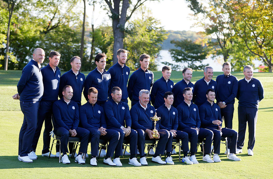 2016 Ryder Cup - Team Photocalls Photograph by Jamie Squire
