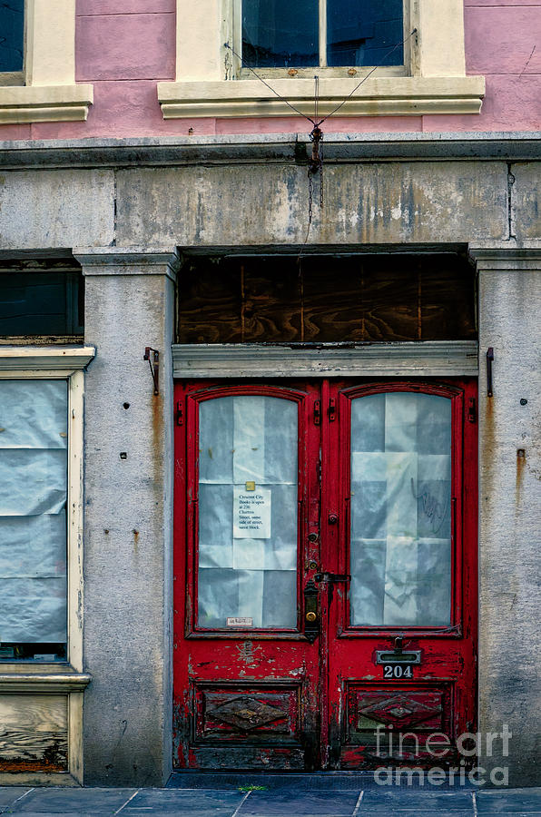 204 Old Red Door NOLA Photograph by Kathleen K Parker