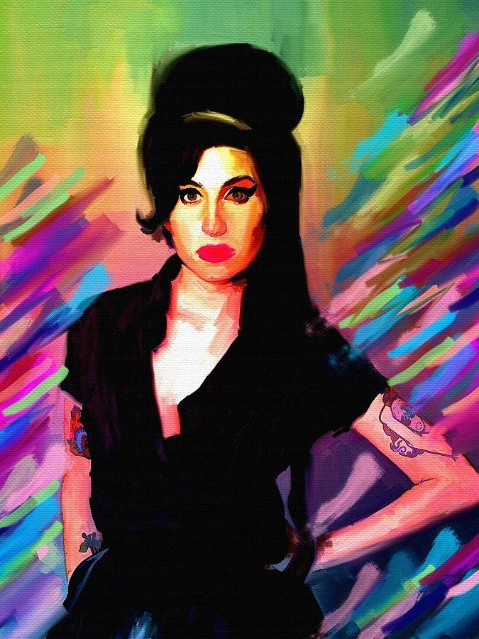 Amy Winehouse Painting - Amy Winehouse #21 by Bogdan Floridana Oana