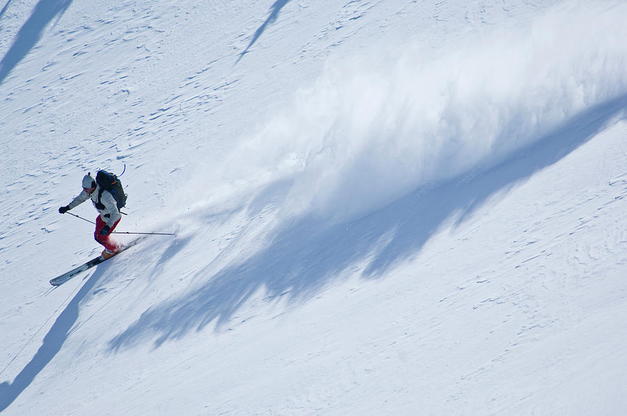 Backcountry Ski Traverse In Glacier Photograph by Heath Korvola - Fine ...