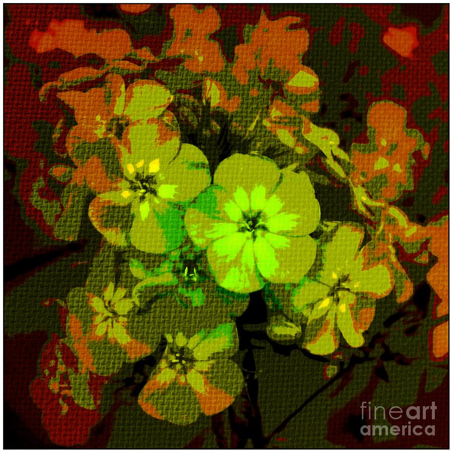 Fauvism Flowers Duvet Cover Photograph by Barbara A Griffin