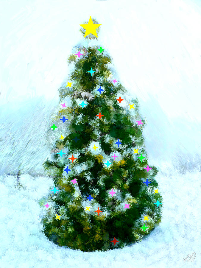 Christmas Tree #10 Painting by Bruce Nutting