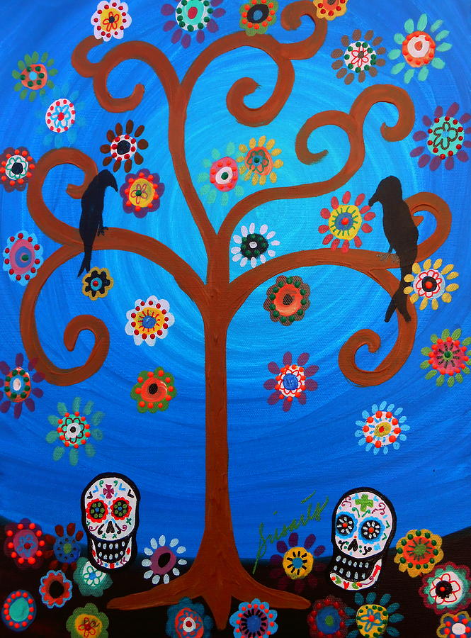 Cool Painting - Dia De Los Muertos #21 by Pristine Cartera Turkus