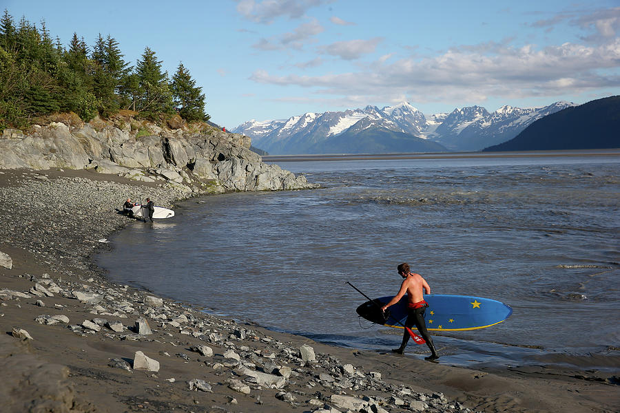 Feature - Bore Tide Surfing In Alaska #21 Photograph by Streeter Lecka