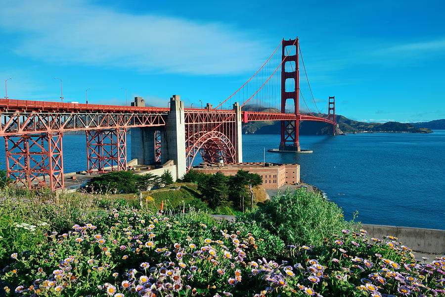 Golden Gate Bridge #21 Photograph by Songquan Deng