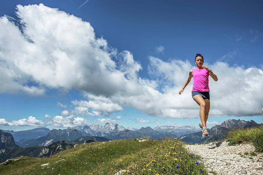 Hiking And Trail Running The Italian Photograph by Eddie Gianelloni ...