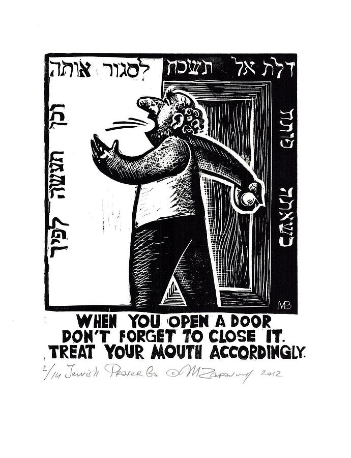 Jewish proverbs #12 Drawing by Mikhail Zarovny