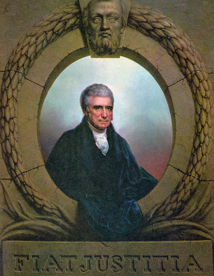 John Marshall Painting by Granger
