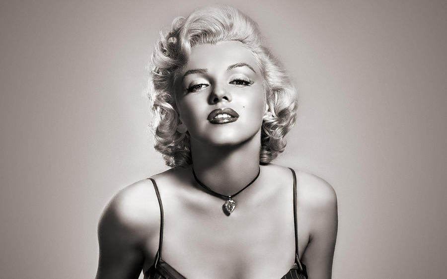 Tags Photograph - Marilyn Monroe  #27 by Kenword Maah