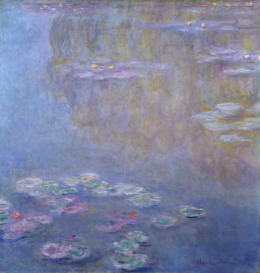 Water Lilies Painting by Claude Monet - Pixels