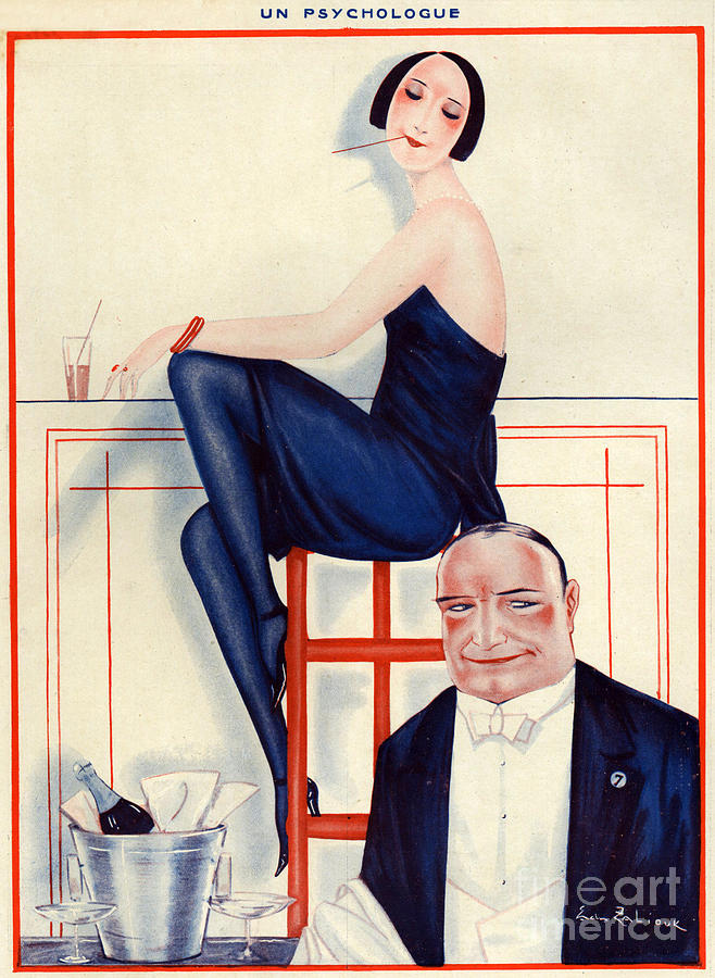 Cocktail Drawing - 1920s France La Vie Parisienne Magazine #211 by The Advertising Archives