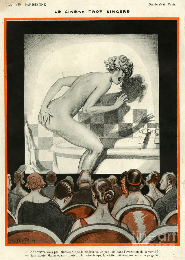 Nude Drawing - 1920s France La Vie Parisienne Magazine #22 by The Advertising Archives