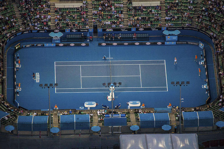 Architecture Photograph - Australian Open Tennis Championships #22 by Brett Price
