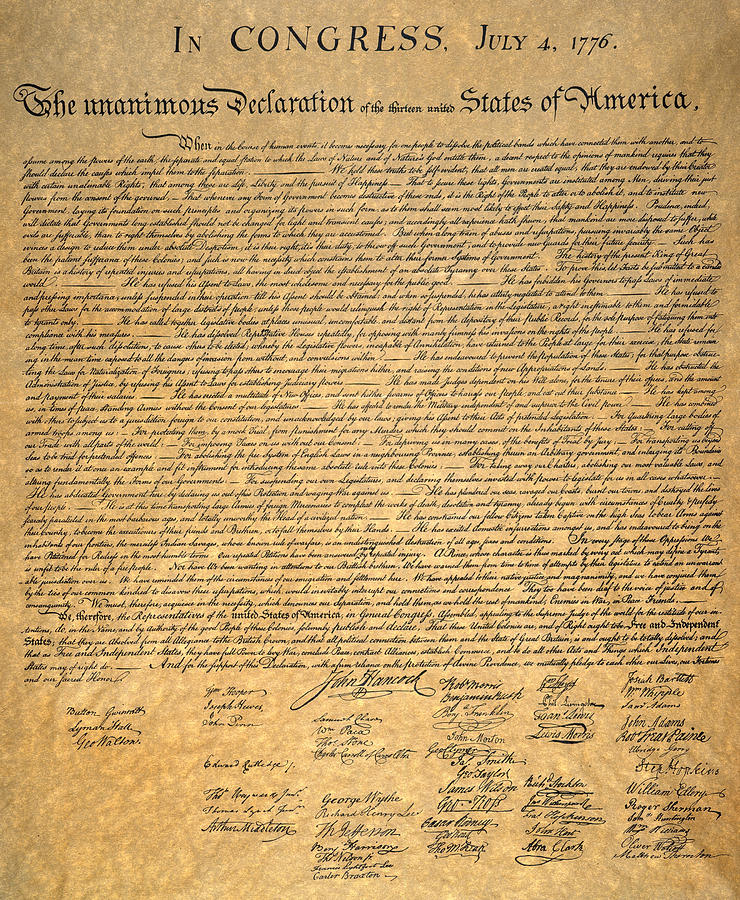 Fourth Of July Photograph - Declaration Of Independence #22 by Granger