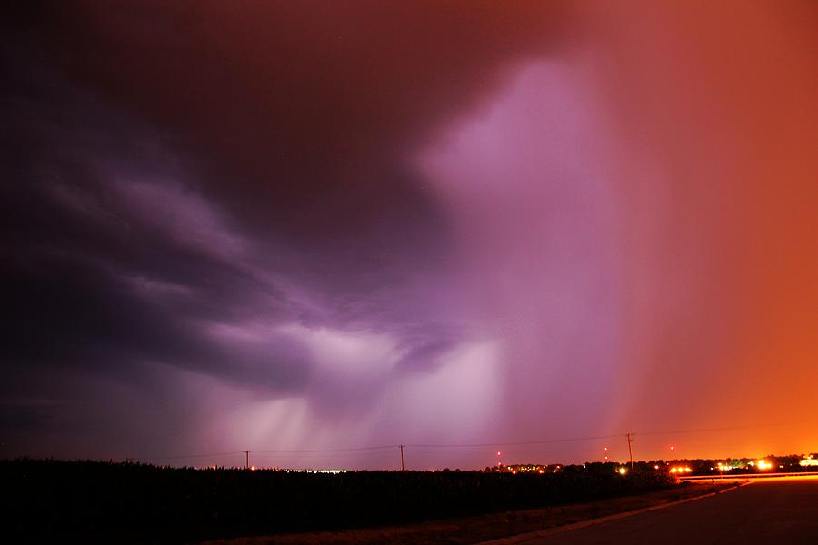 Late Night Early July Thunderstorm #21 Photograph by NebraskaSC
