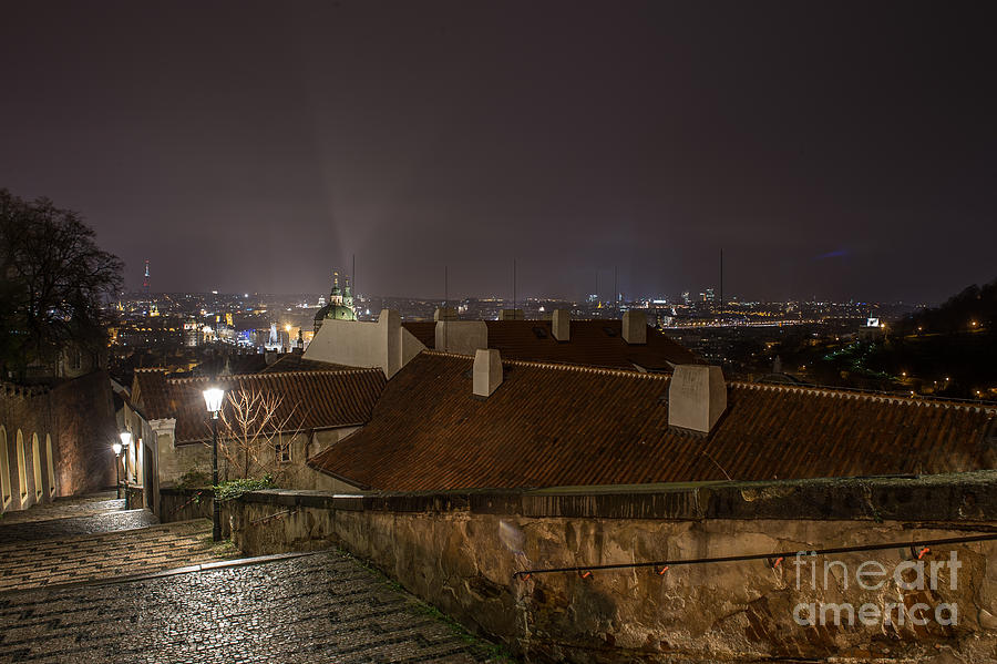 Prague by night #22 Photograph by Jorgen Norgaard