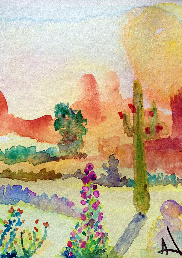 Grand Canyon National Park Painting - Southwestern Landscape #22 by Patricia Lazaro