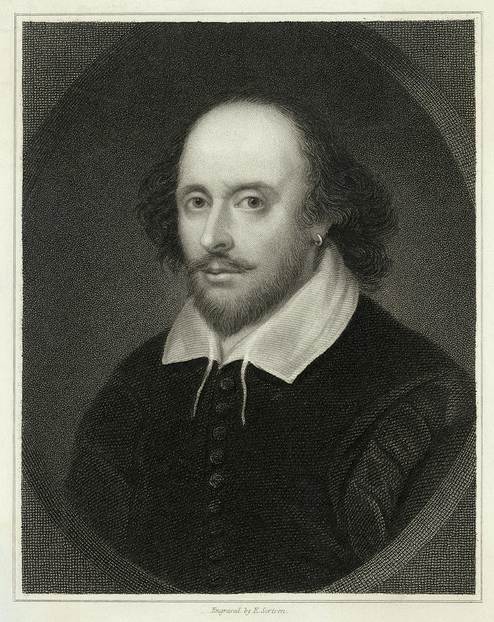 William Shakespeare (1564 - 1616) Drawing by Mary Evans Picture Library ...