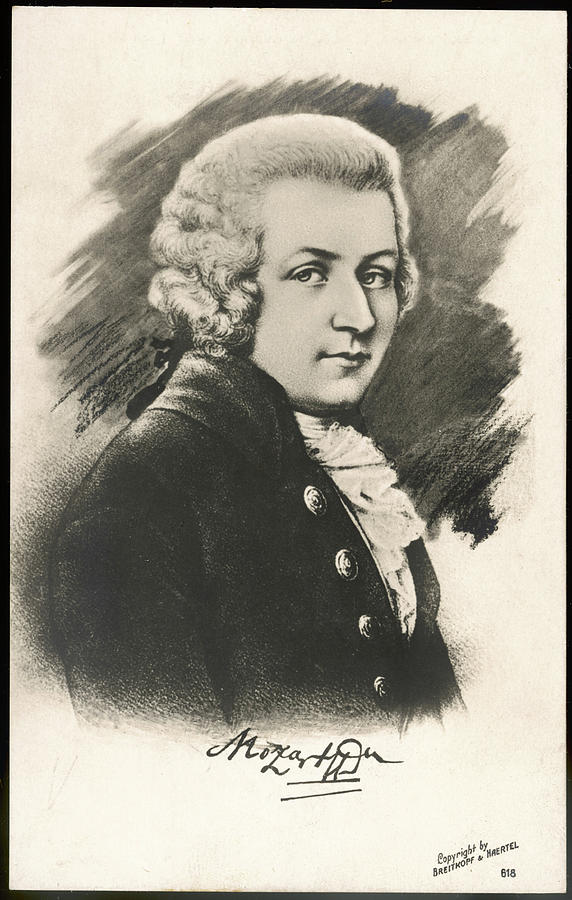 Wolfgang Amadeus Mozart The Austrian Drawing by Mary Evans Picture