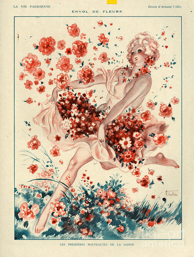 Spring Drawing - 1920s France La Vie Parisienne Magazine #221 by The Advertising Archives