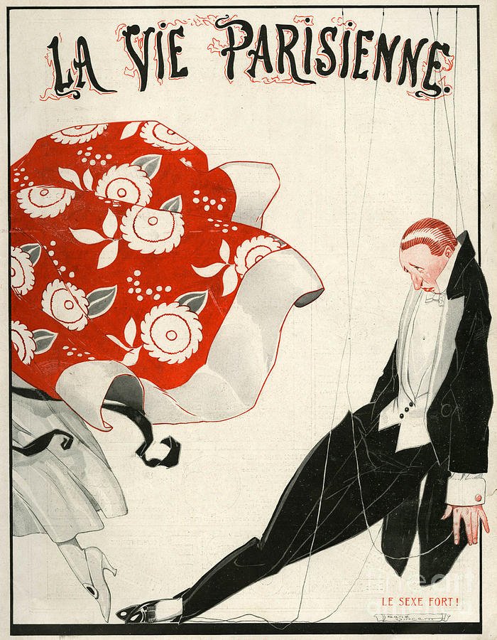 Rene Vincent Drawing - 1920s France La Vie Parisienne Magazine #228 by The Advertising Archives