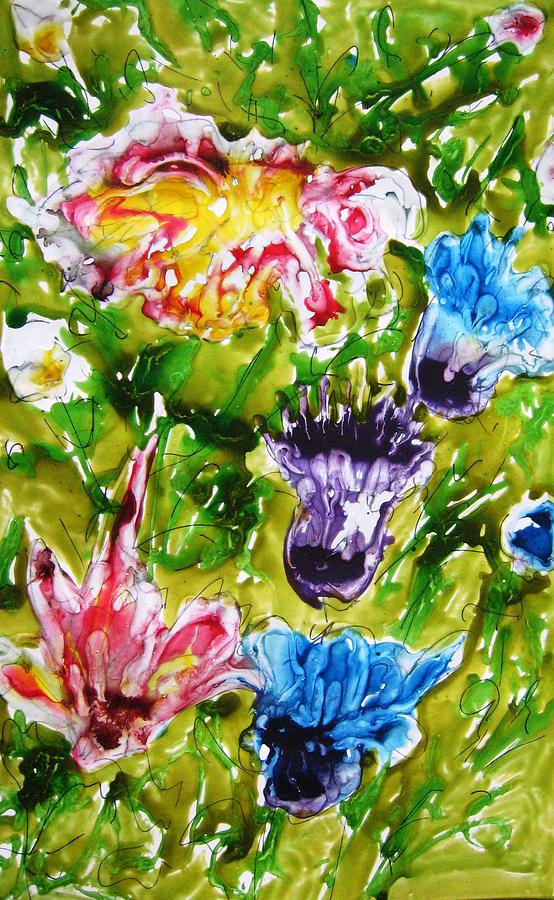 Still Life Painting - Heavenly Flowers #228 by Baljit Chadha